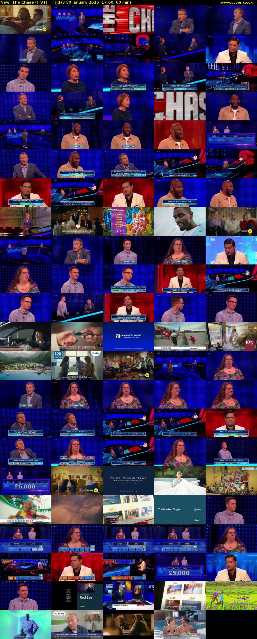 The Chase (ITV1) Friday 30 January 2026 17:00 - 18:00