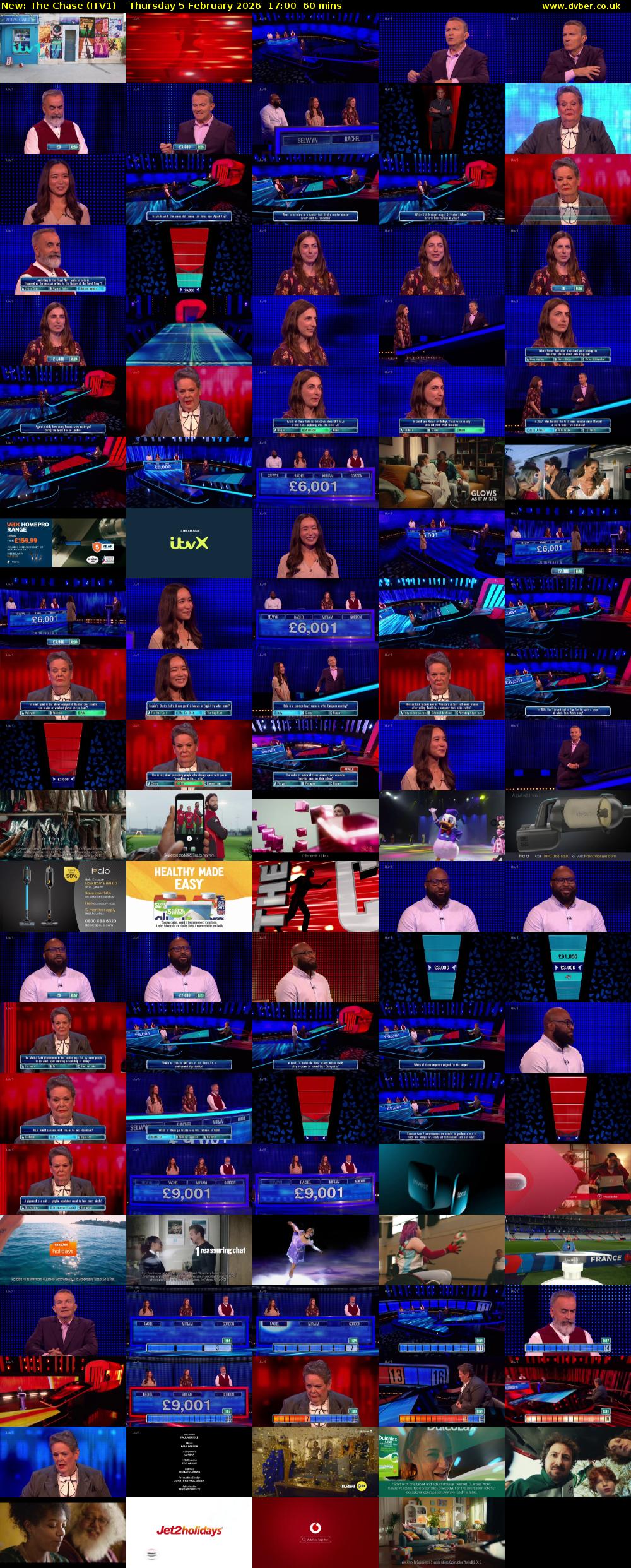 The Chase (ITV1) Thursday 5 February 2026 17:00 - 18:00