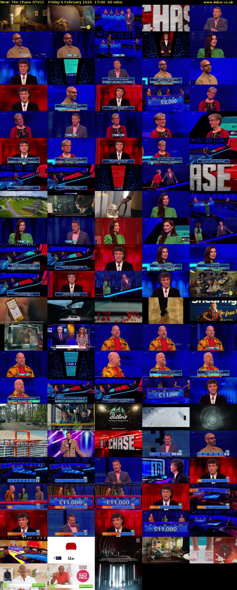 The Chase (ITV1) Friday 6 February 2026 17:00 - 18:00