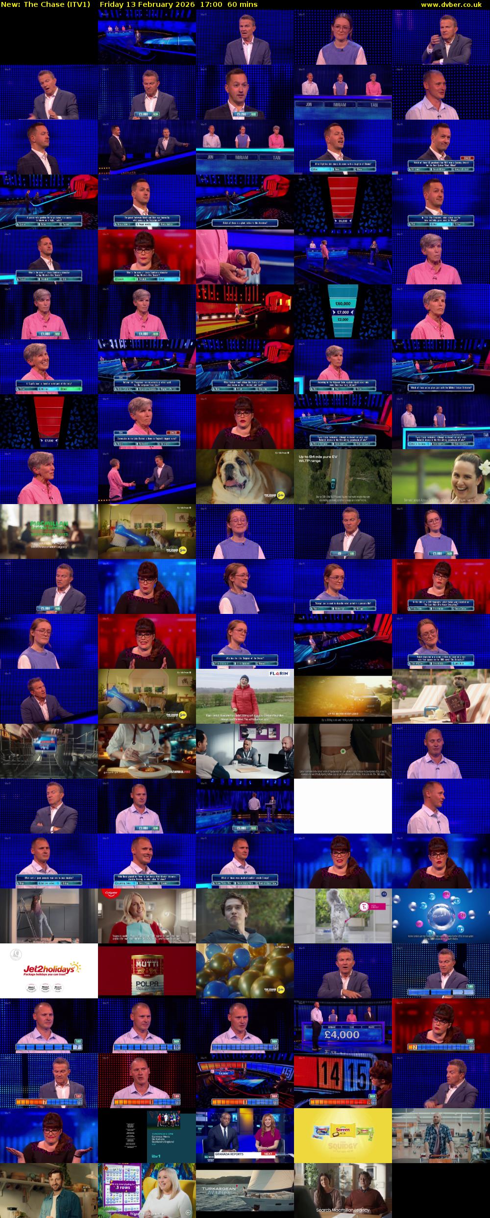 The Chase (ITV1) Friday 13 February 2026 17:00 - 18:00