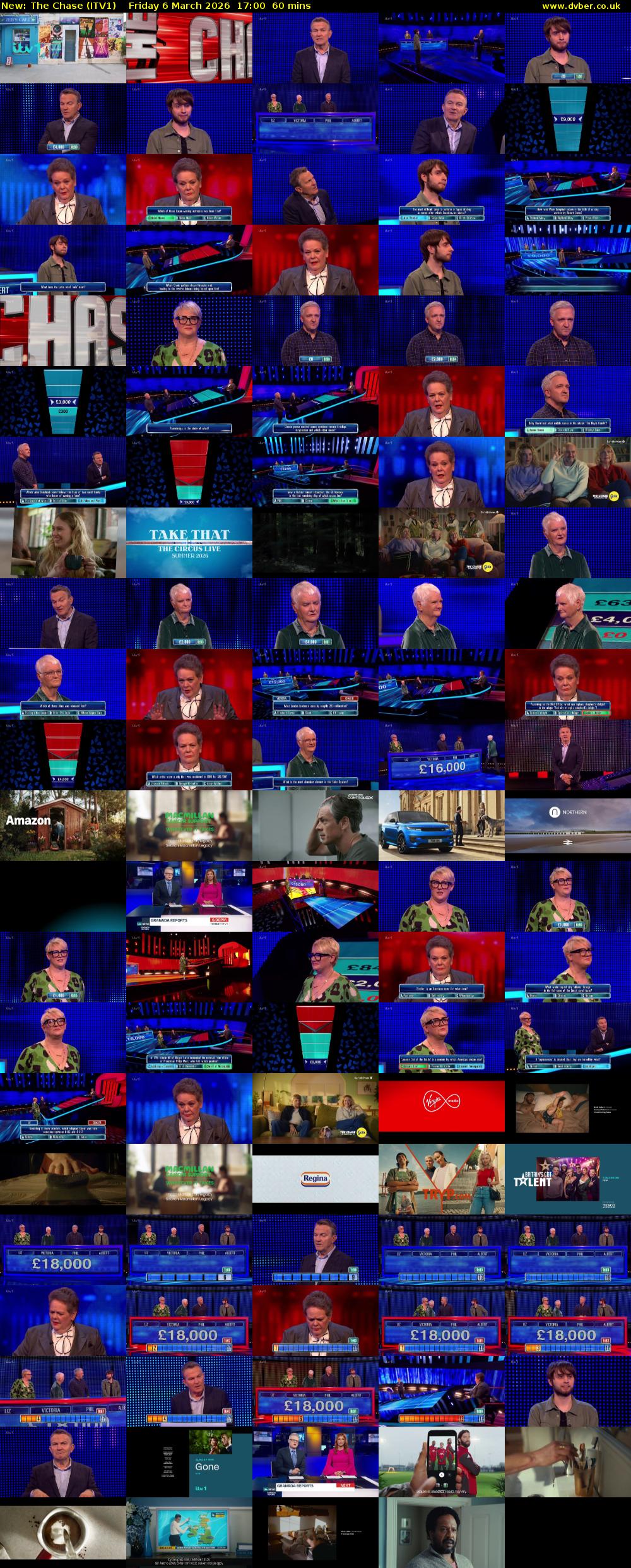 The Chase (ITV1) Friday 6 March 2026 17:00 - 18:00