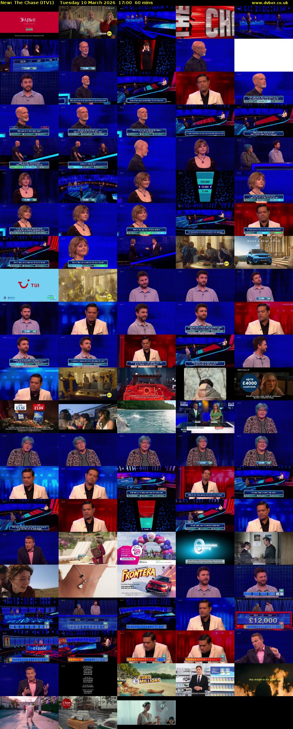 The Chase (ITV1) Tuesday 10 March 2026 17:00 - 18:00