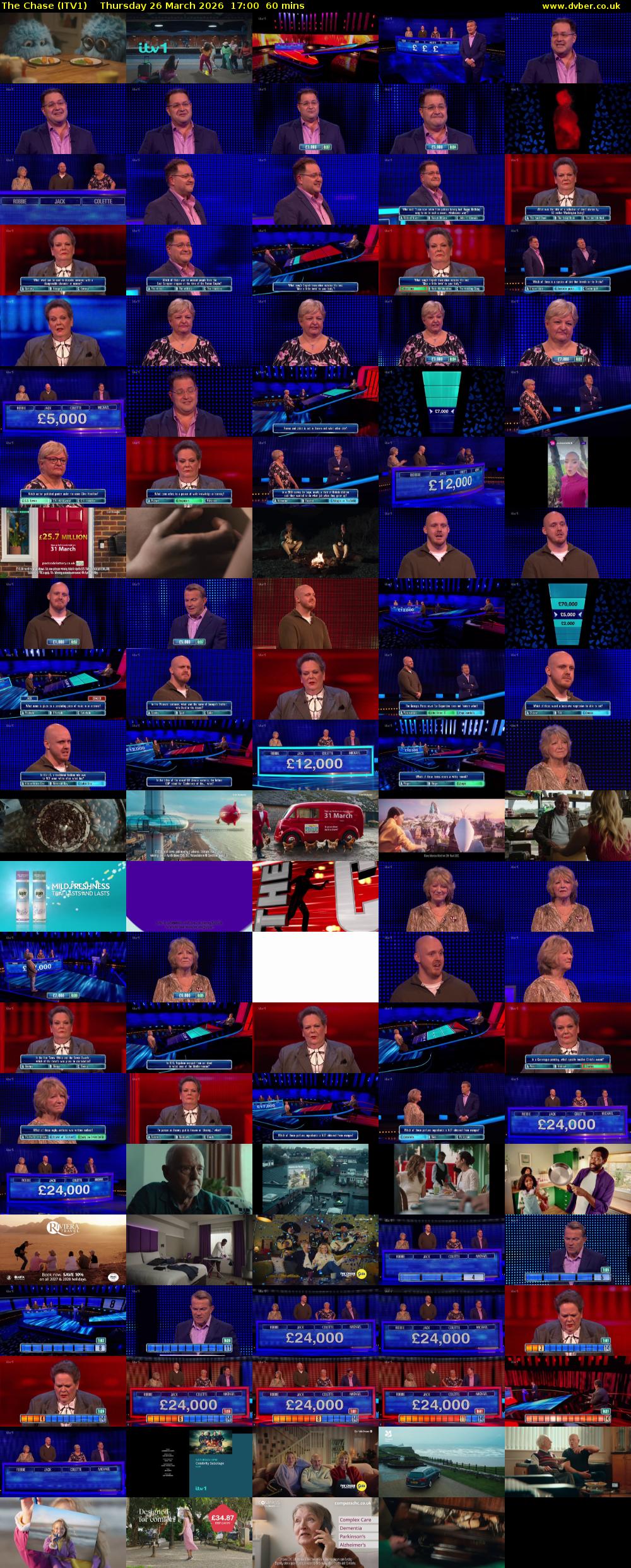 The Chase (ITV1) Thursday 26 March 2026 17:00 - 18:00