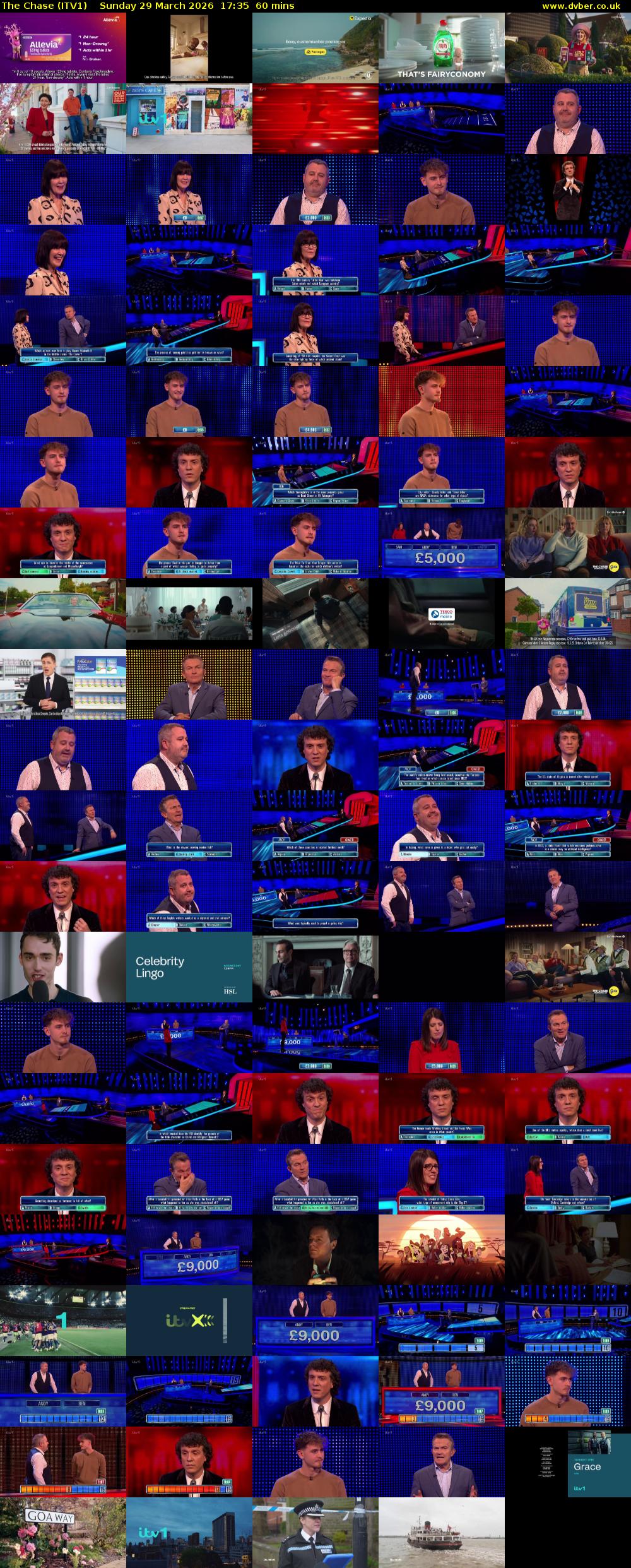 The Chase (ITV1) Sunday 29 March 2026 17:35 - 18:35