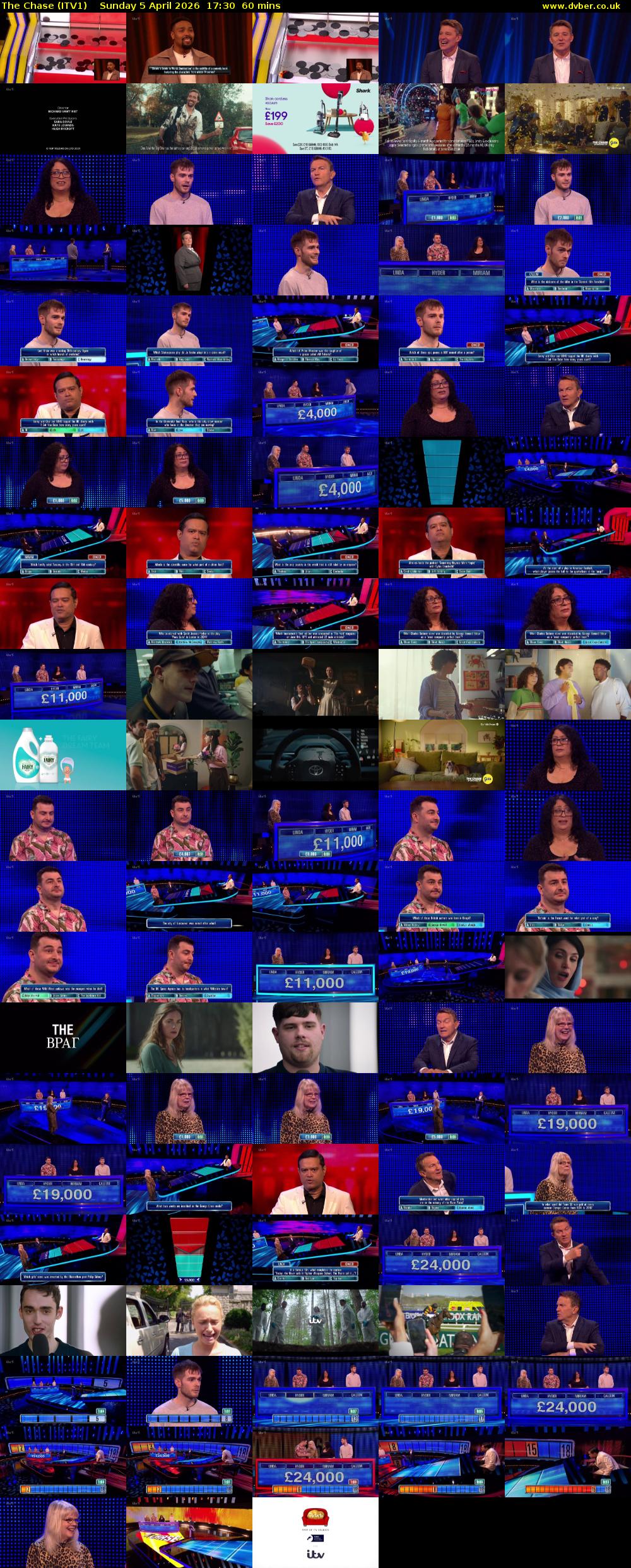 The Chase (ITV1) Sunday 5 April 2026 17:30 - 18:30