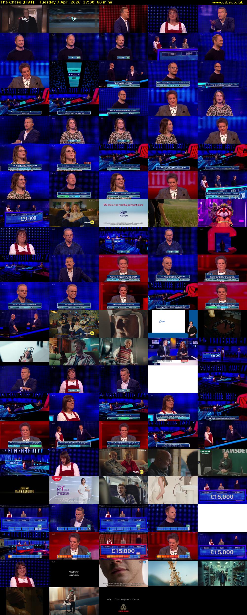 The Chase (ITV1) Tuesday 7 April 2026 17:00 - 18:00