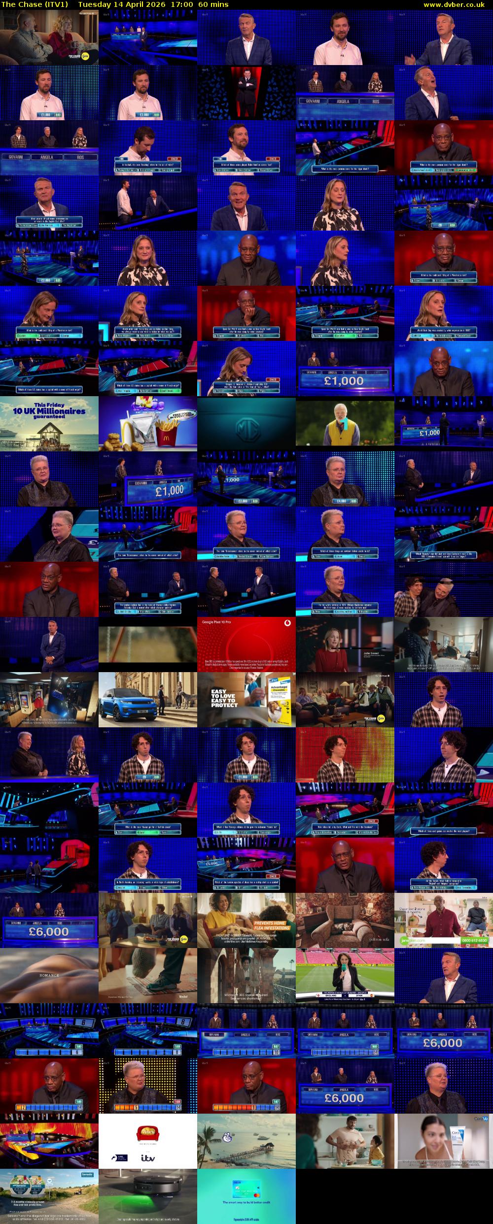The Chase (ITV1) Tuesday 14 April 2026 17:00 - 18:00