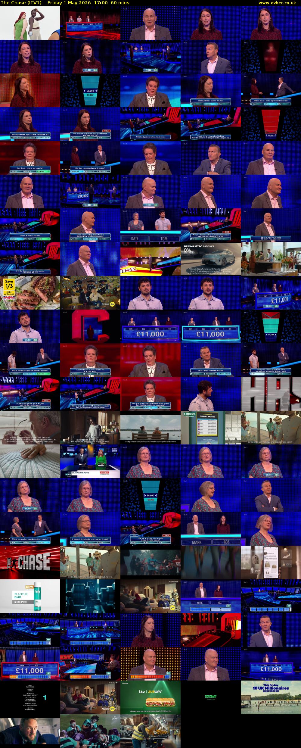 The Chase (ITV1) Friday 1 May 2026 17:00 - 18:00