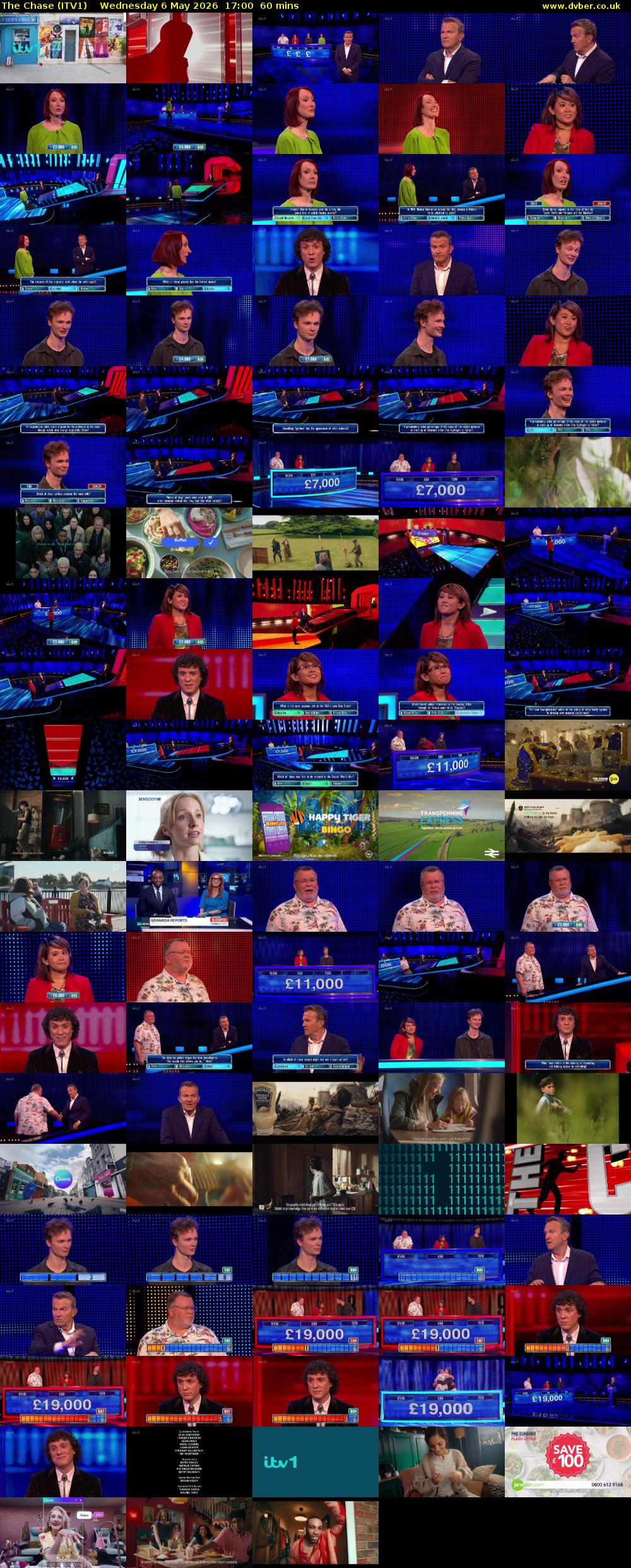 The Chase (ITV1) Wednesday 6 May 2026 17:00 - 18:00