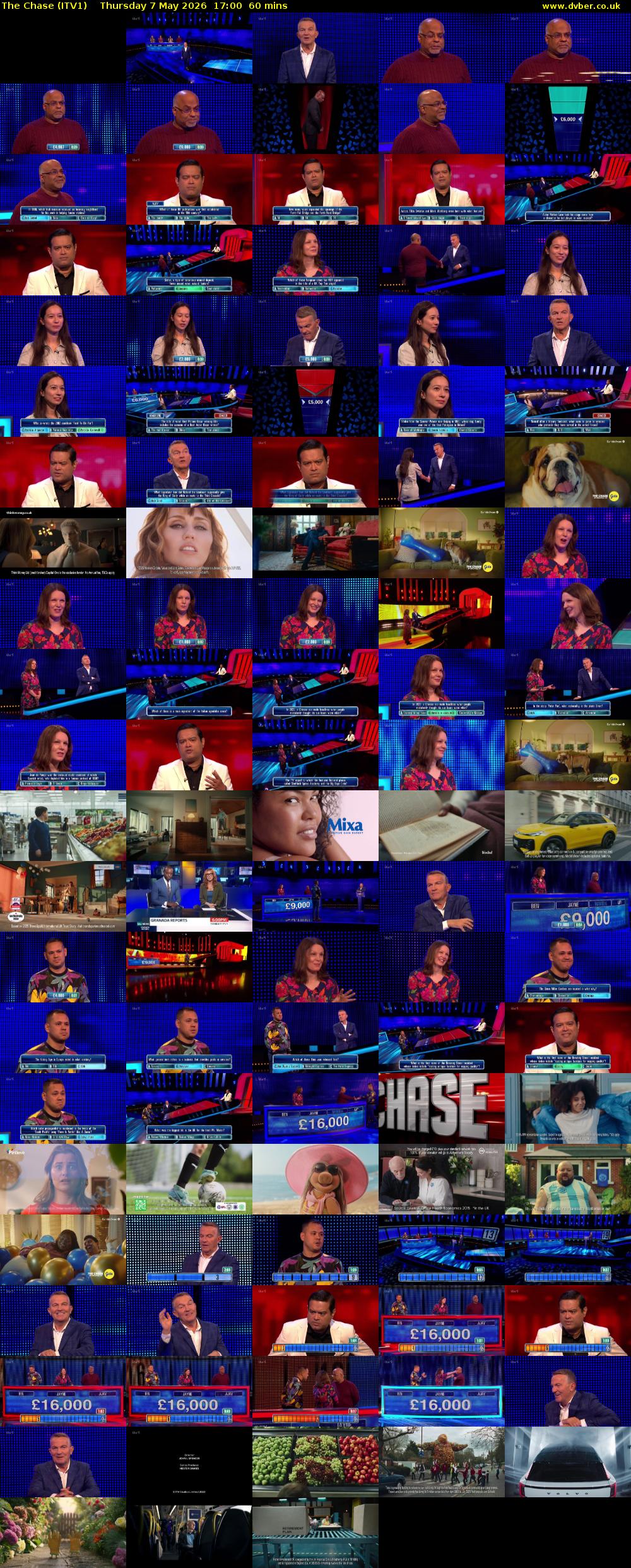 The Chase (ITV1) Thursday 7 May 2026 17:00 - 18:00