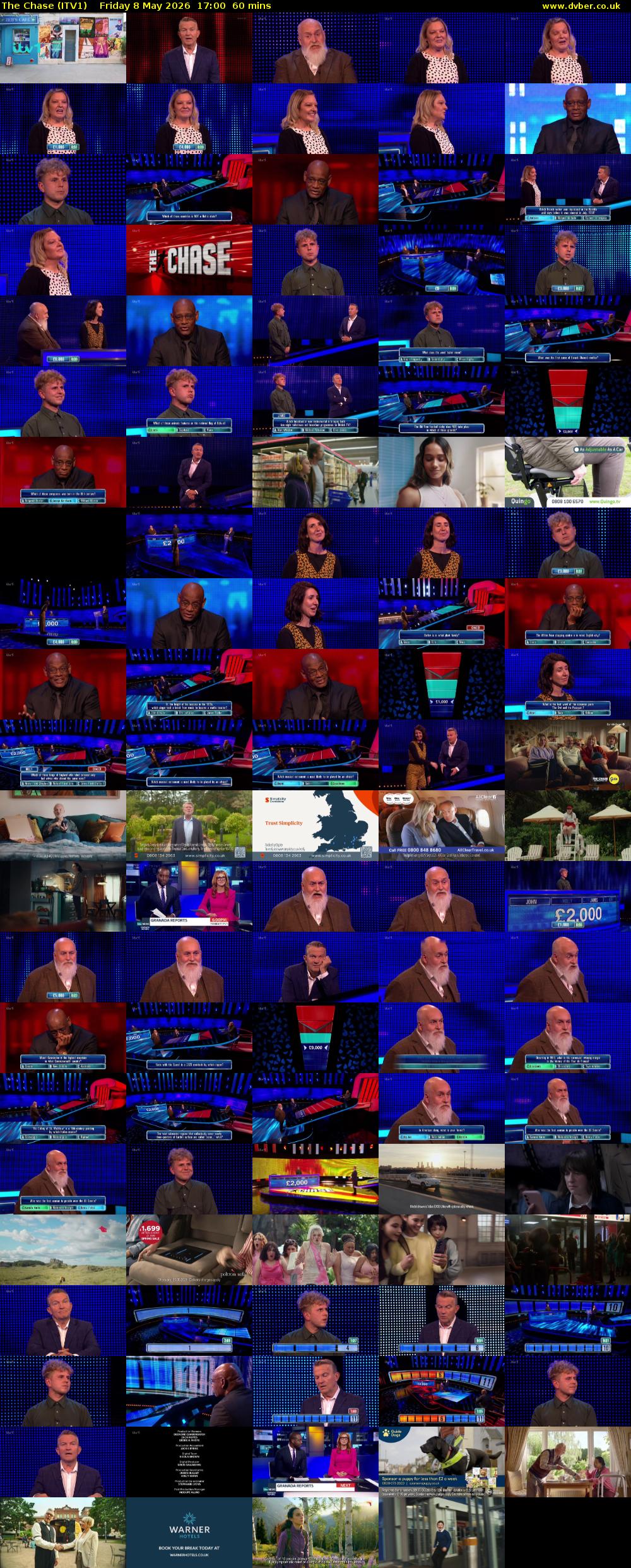 The Chase (ITV1) Friday 8 May 2026 17:00 - 18:00