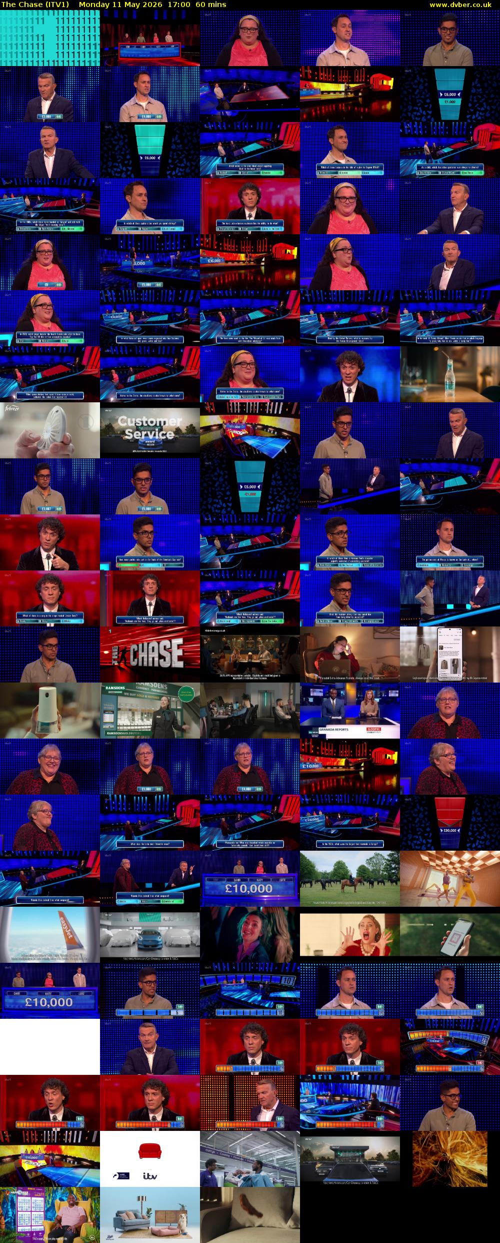 The Chase (ITV1) Monday 11 May 2026 17:00 - 18:00