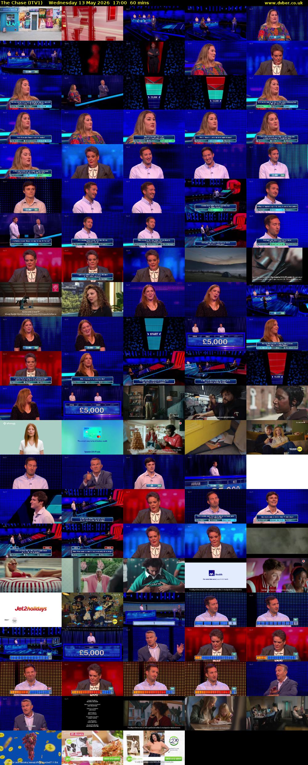 The Chase (ITV1) Wednesday 13 May 2026 17:00 - 18:00