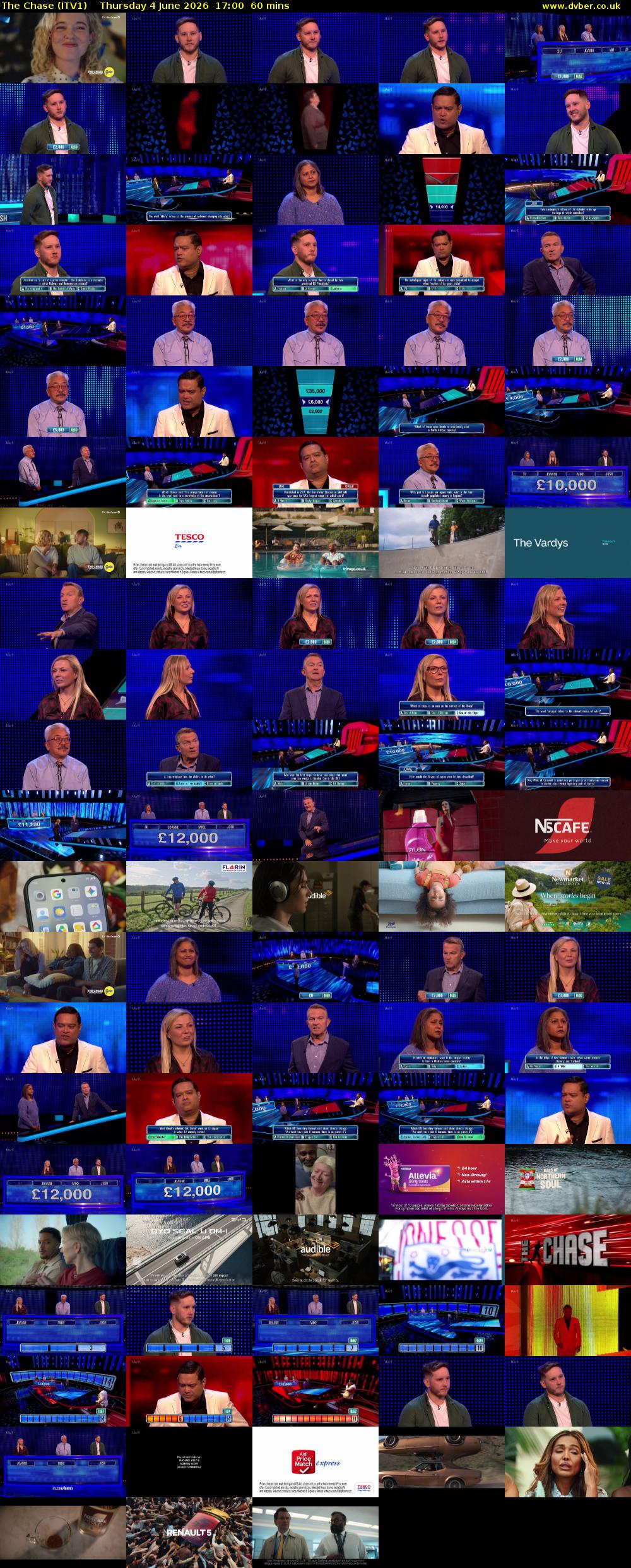 The Chase (ITV1) Thursday 4 June 2026 17:00 - 18:00