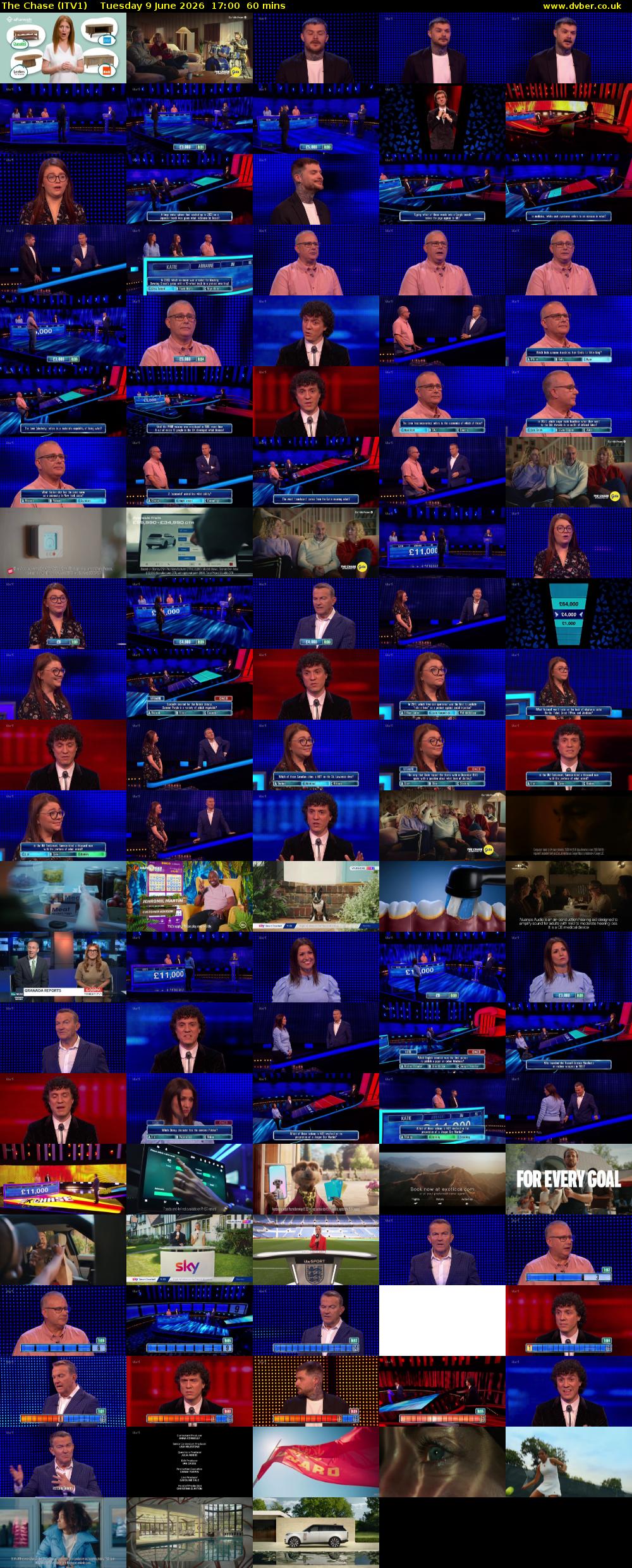 The Chase (ITV1) Tuesday 9 June 2026 17:00 - 18:00