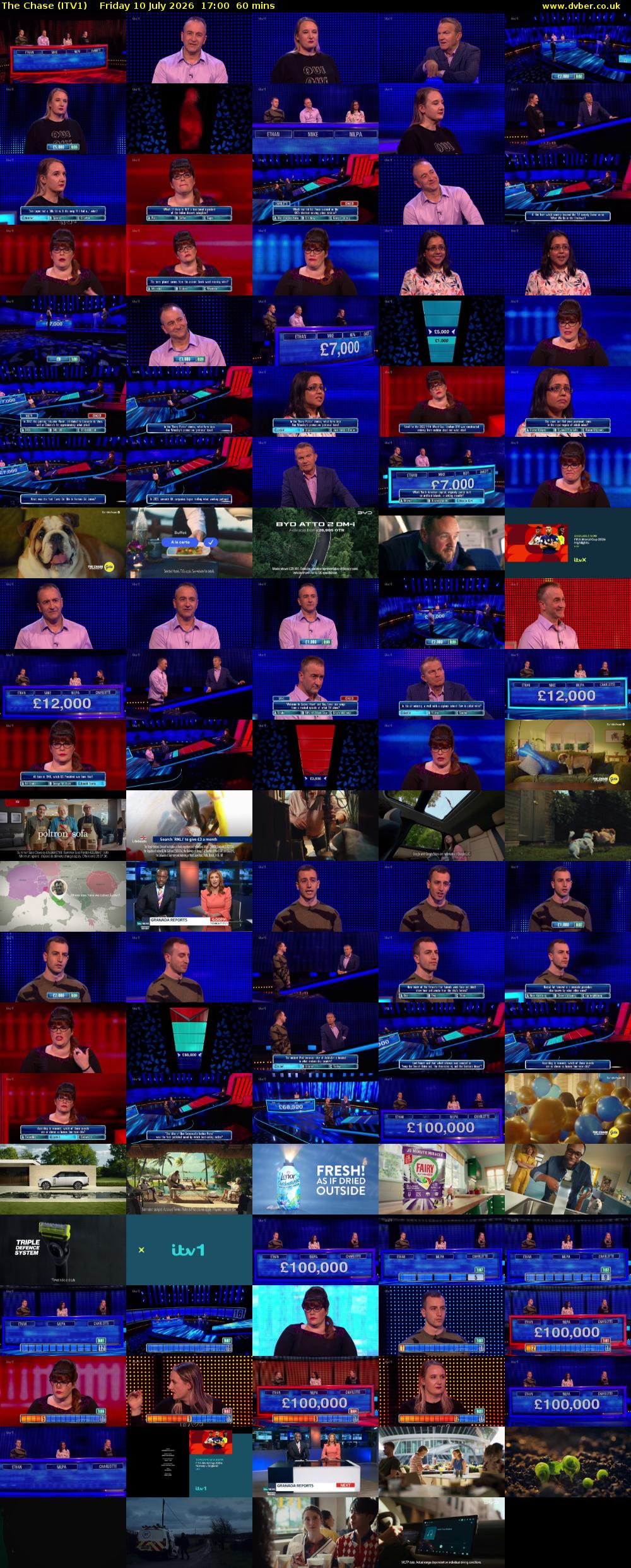 The Chase (ITV1) Friday 10 July 2026 17:00 - 18:00