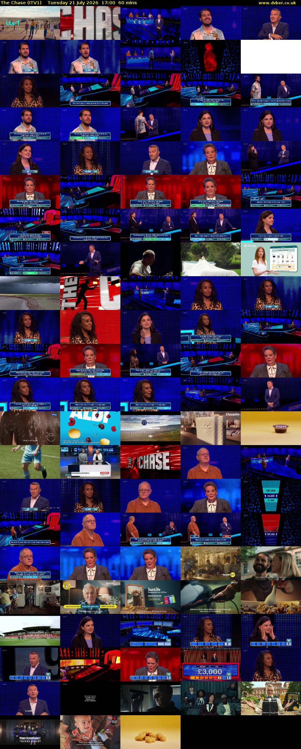 The Chase (ITV1) Tuesday 21 July 2026 17:00 - 18:00
