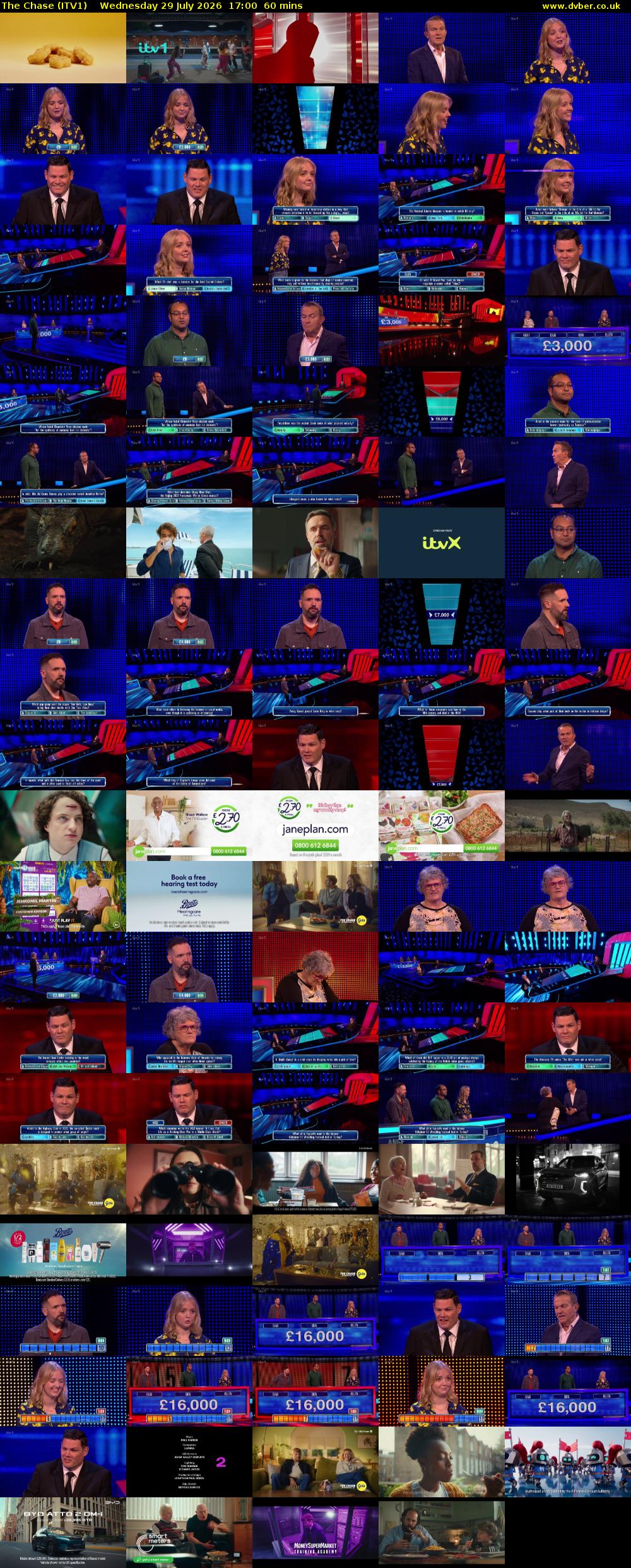 The Chase (ITV1) Wednesday 29 July 2026 17:00 - 18:00
