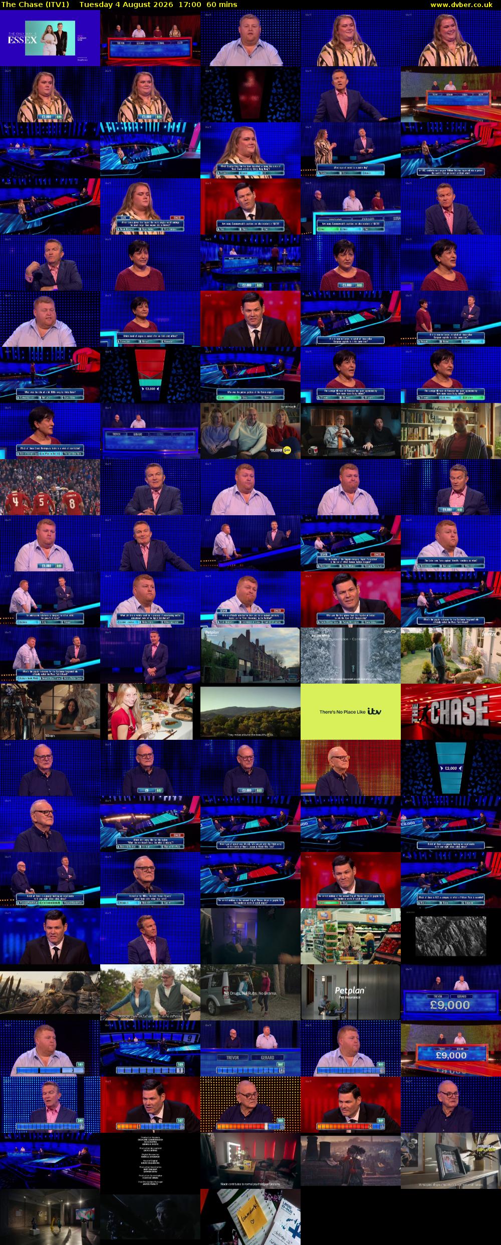 The Chase (ITV1) Tuesday 4 August 2026 17:00 - 18:00