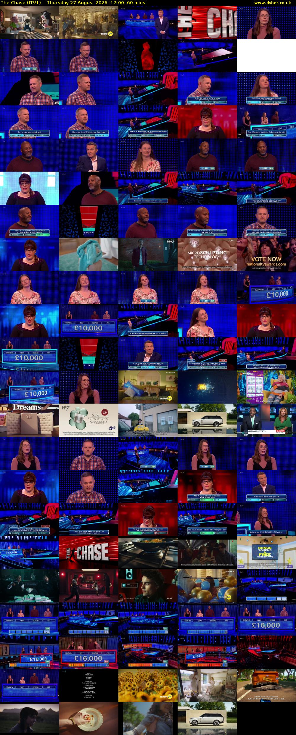 The Chase (ITV1) Thursday 27 August 2026 17:00 - 18:00