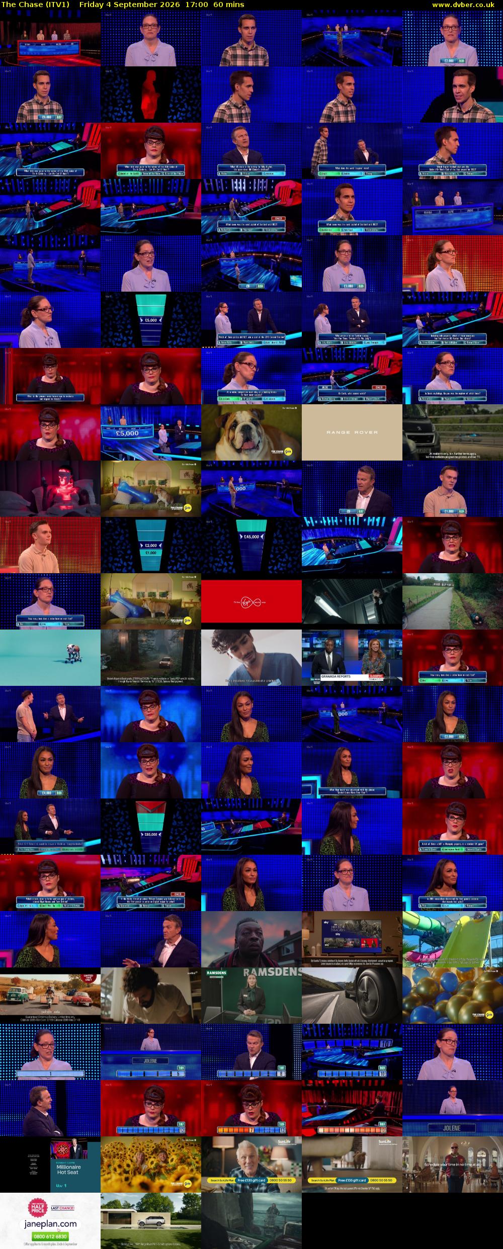 The Chase (ITV1) Friday 4 September 2026 17:00 - 18:00