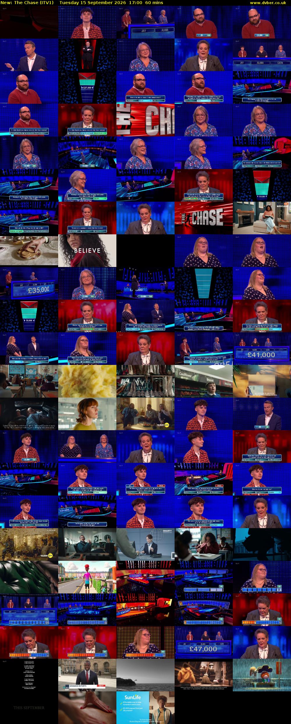 The Chase (ITV1) Tuesday 15 September 2026 17:00 - 18:00