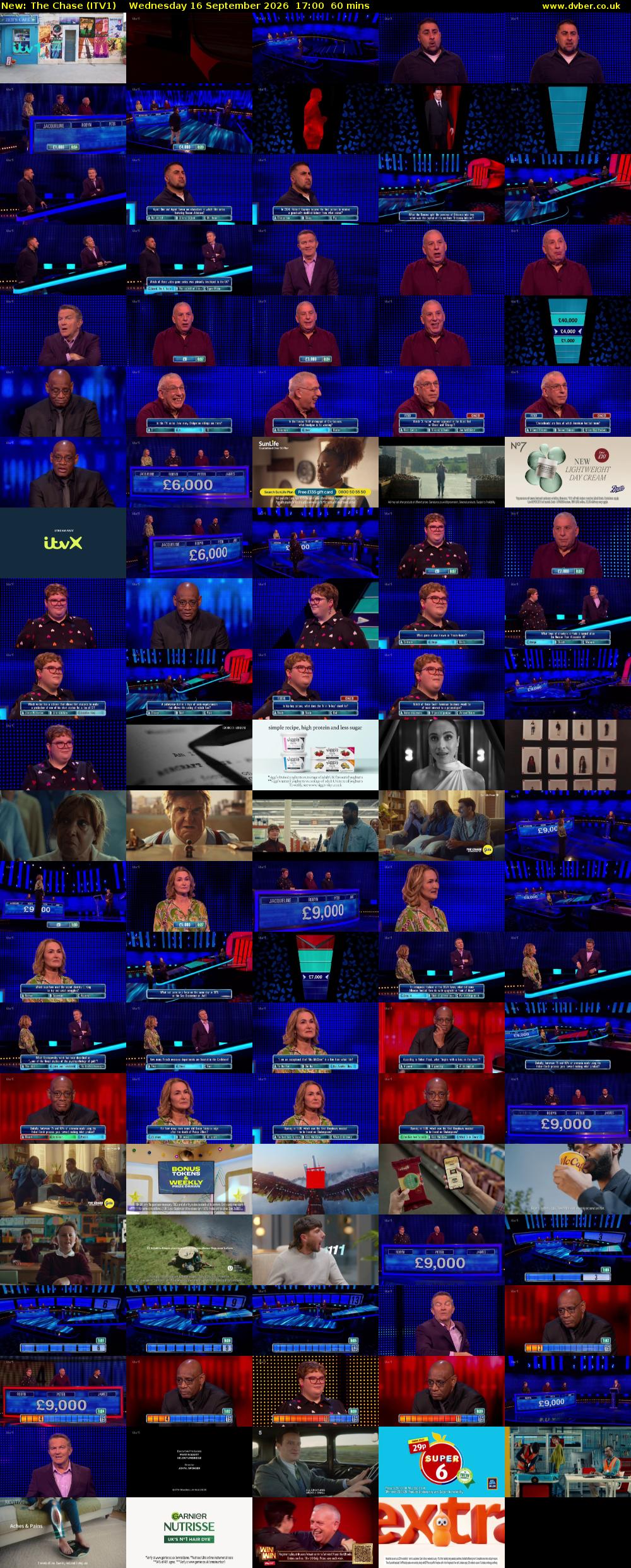 The Chase (ITV1) Wednesday 16 September 2026 17:00 - 18:00