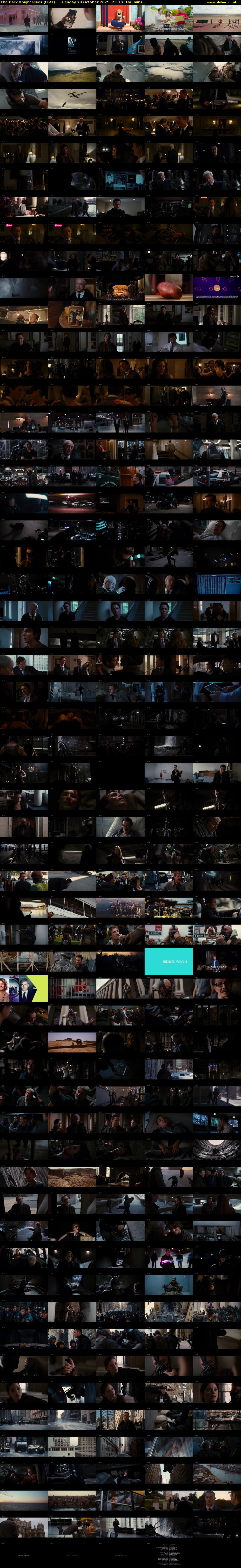 The Dark Knight Rises (ITV1) Tuesday 28 October 2025 23:10 - 01:50