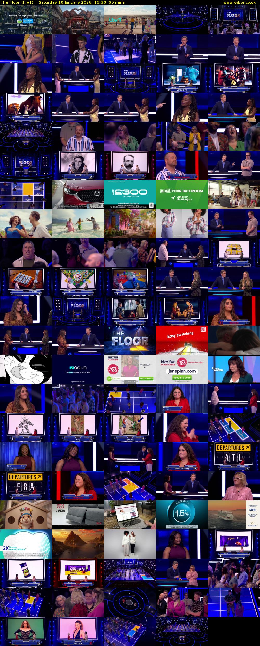 The Floor (ITV1) Saturday 10 January 2026 16:30 - 17:30