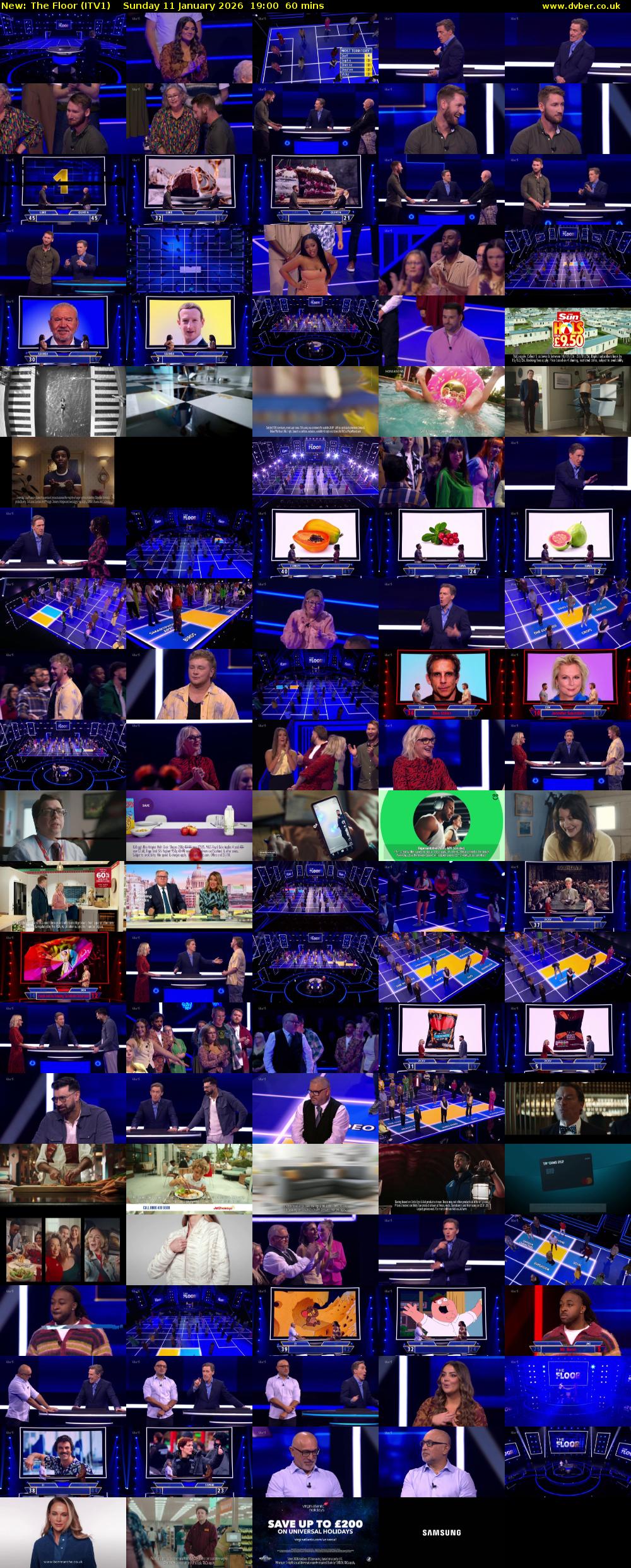 The Floor (ITV1) Sunday 11 January 2026 19:00 - 20:00