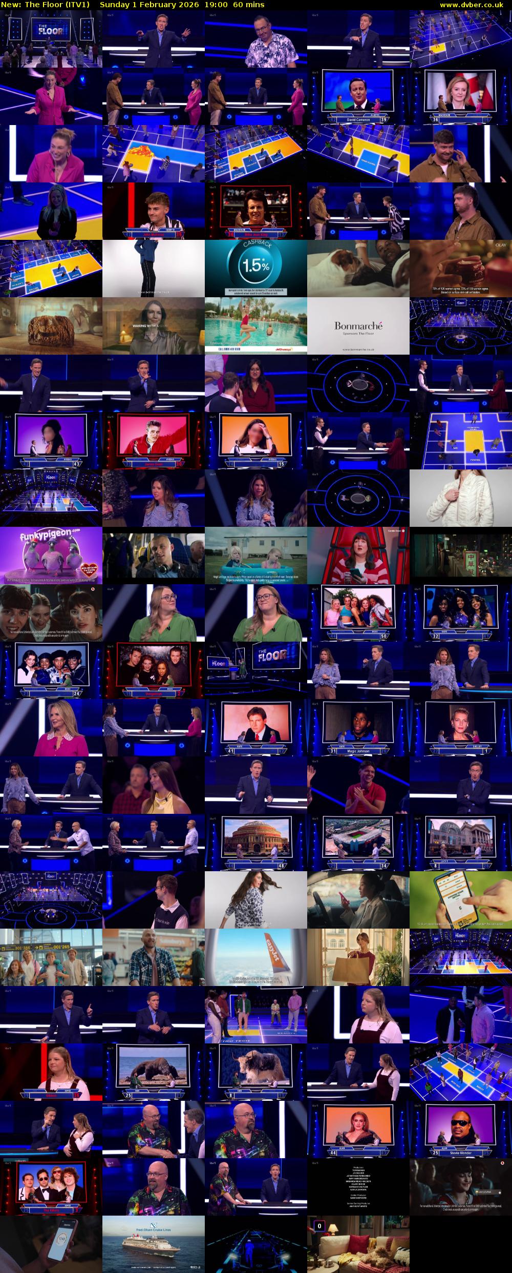 The Floor (ITV1) Sunday 1 February 2026 19:00 - 20:00