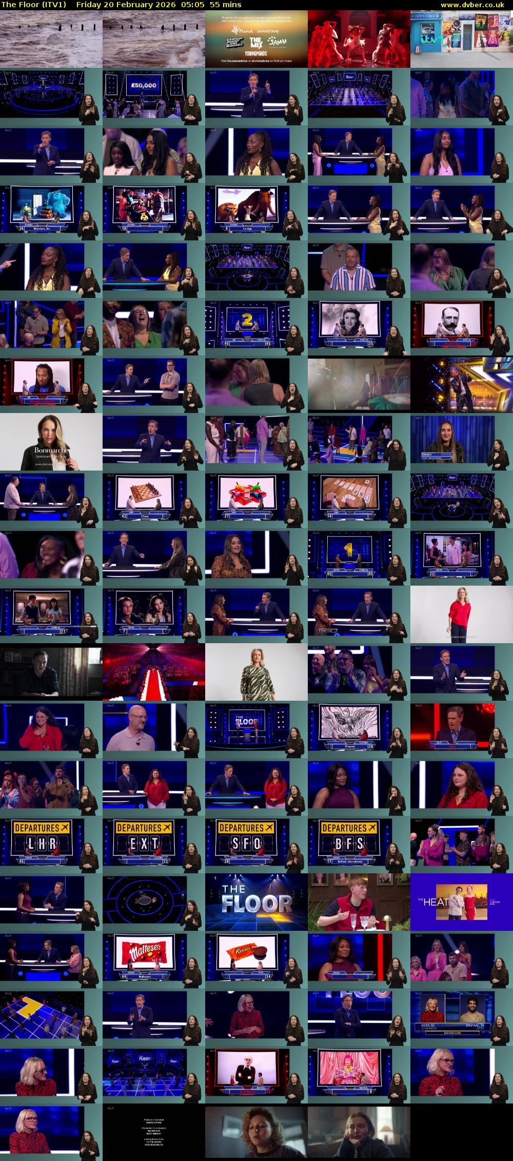 The Floor (ITV1) Friday 20 February 2026 05:05 - 06:00