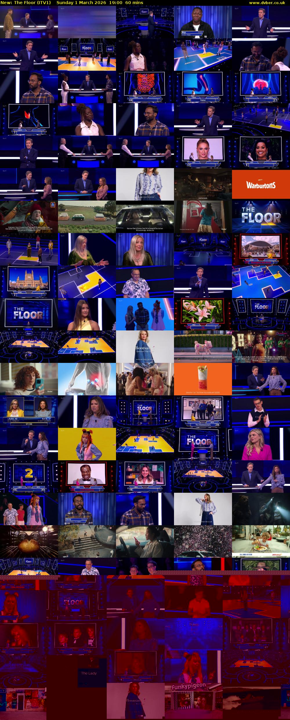 The Floor (ITV1) Sunday 1 March 2026 19:00 - 20:00
