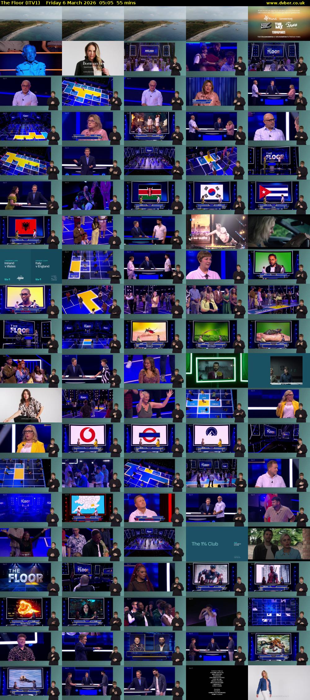 The Floor (ITV1) Friday 6 March 2026 05:05 - 06:00