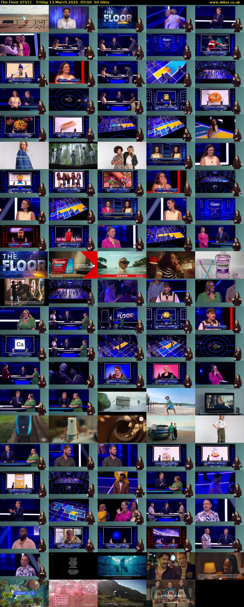 The Floor (ITV1) Friday 13 March 2026 05:00 - 06:00