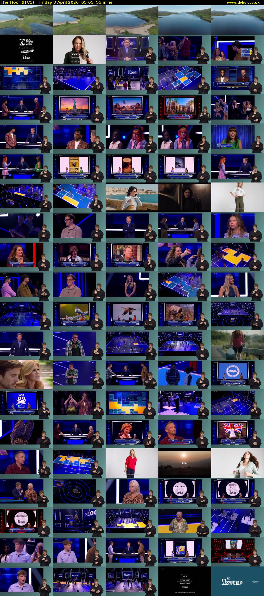 The Floor (ITV1) Friday 3 April 2026 05:05 - 06:00