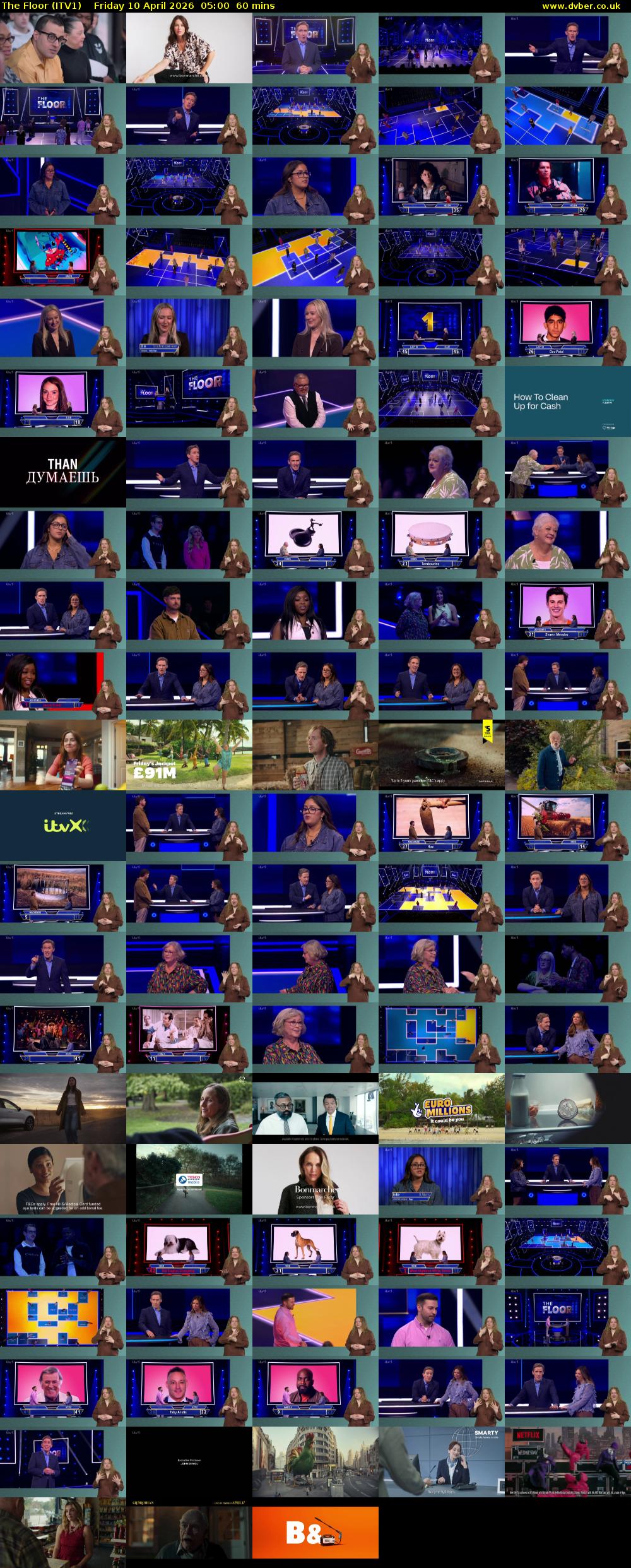 The Floor (ITV1) Friday 10 April 2026 05:00 - 06:00