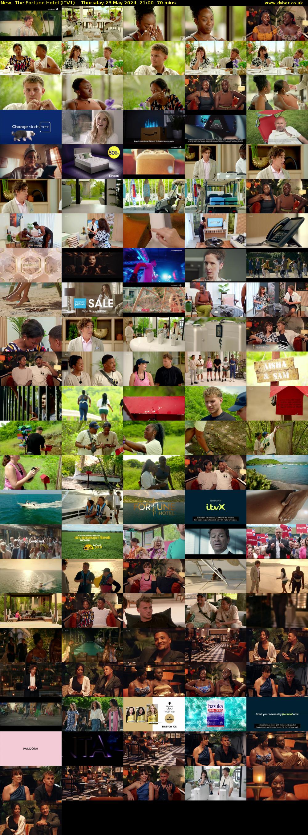 The Fortune Hotel (ITV1) Thursday 23 May 2024 21:00 - 22:10