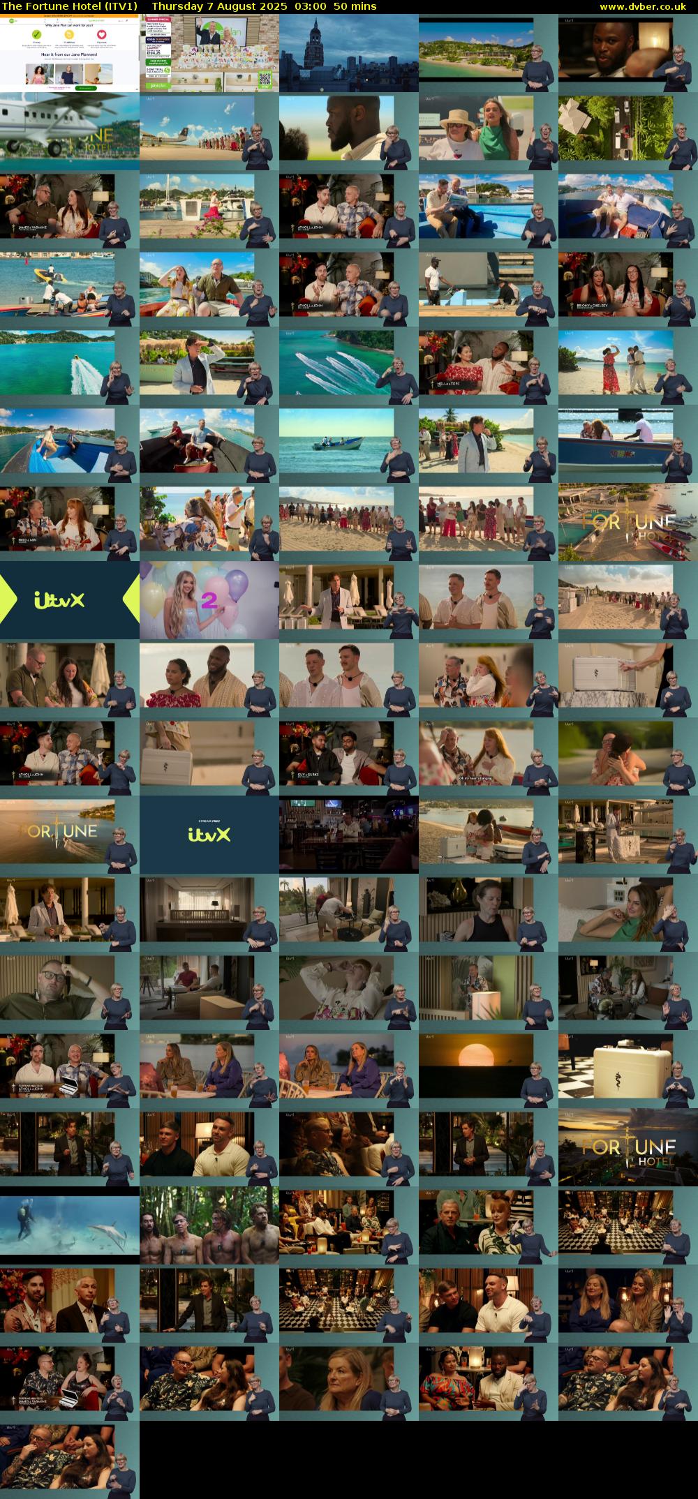The Fortune Hotel (ITV1) Thursday 7 August 2025 03:00 - 03:50