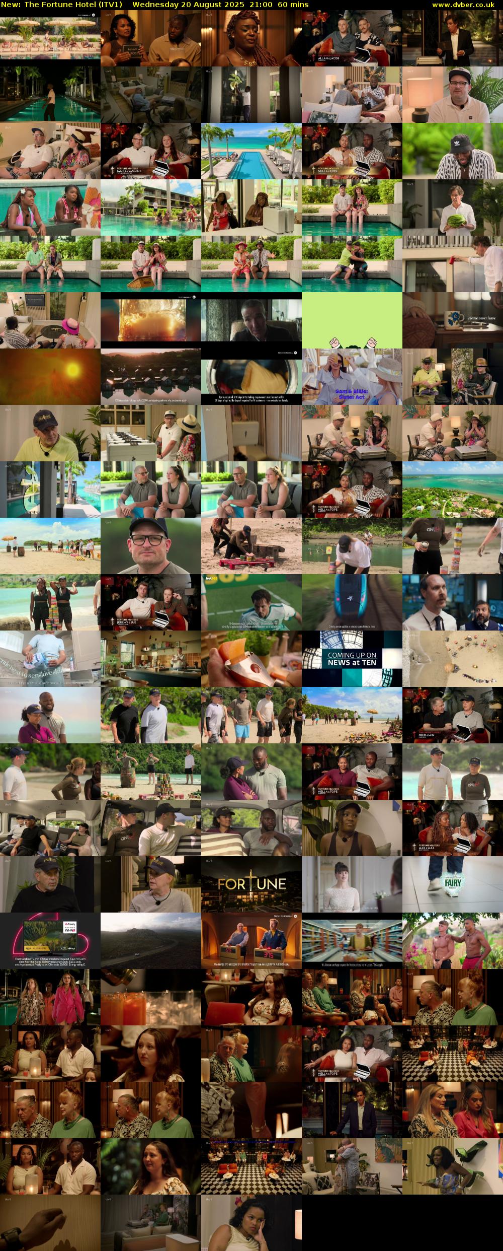 The Fortune Hotel (ITV1) Wednesday 20 August 2025 21:00 - 22:00