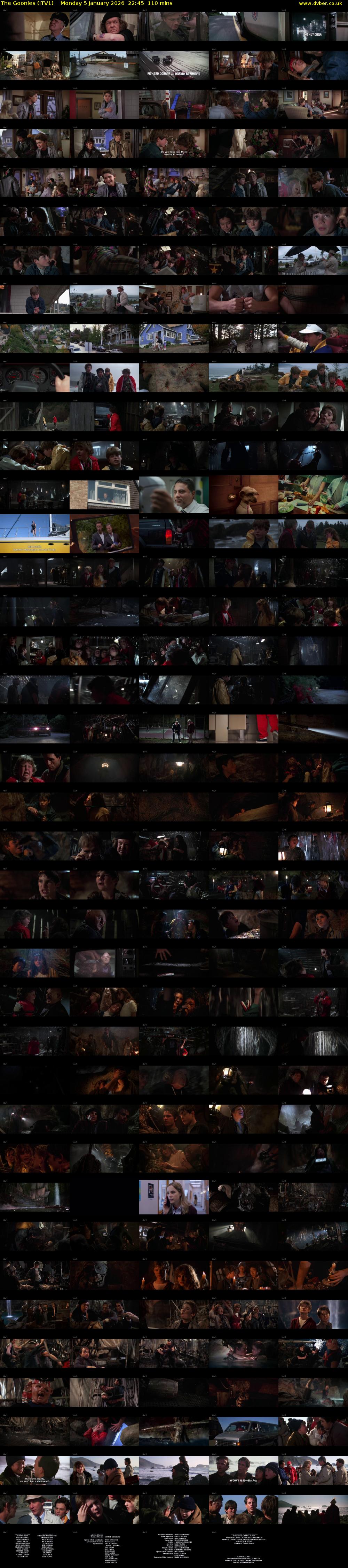 The Goonies (ITV1) Monday 5 January 2026 22:45 - 00:35