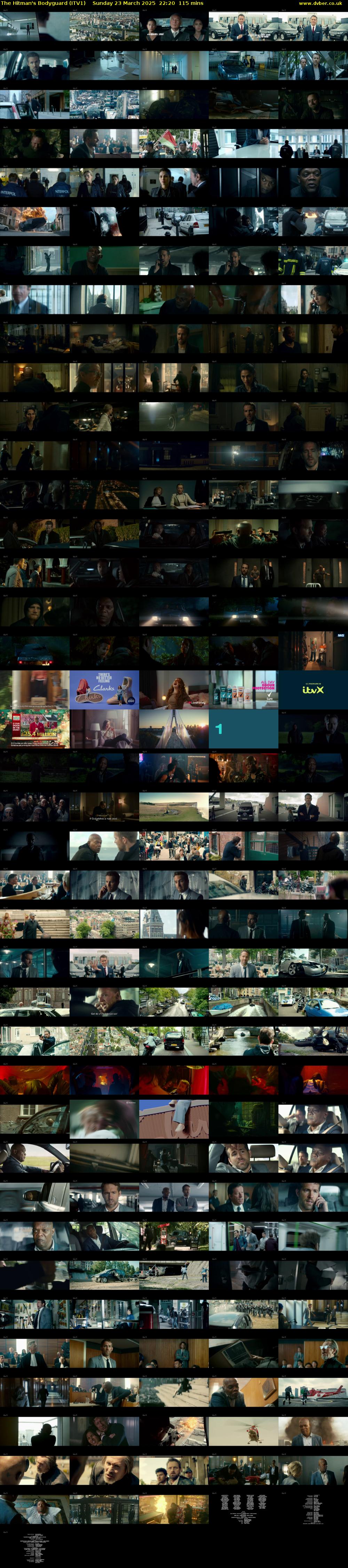 The Hitman's Bodyguard (ITV1) Sunday 23 March 2025 22:20 - 00:15