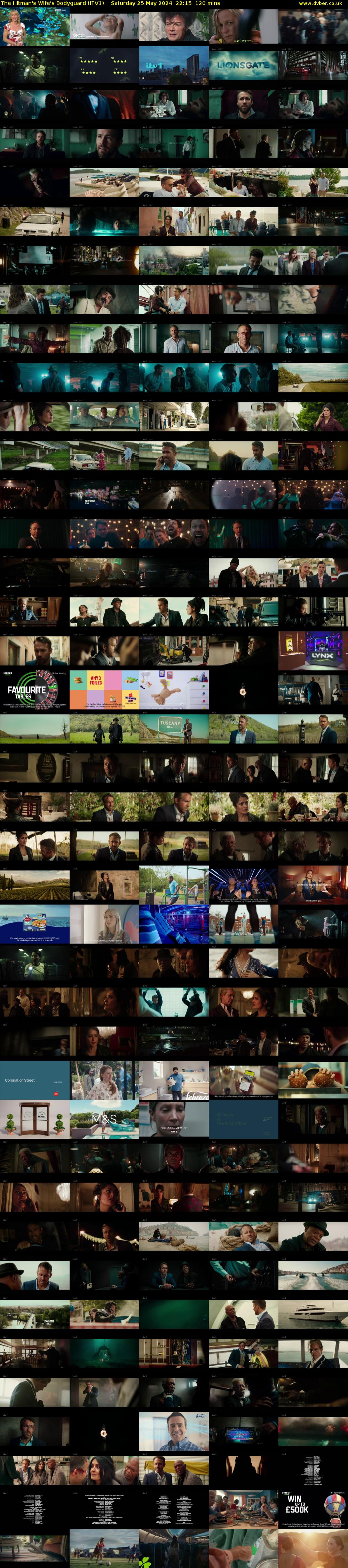 The Hitman's Wife's Bodyguard (ITV1) Saturday 25 May 2024 22:15 - 00:15