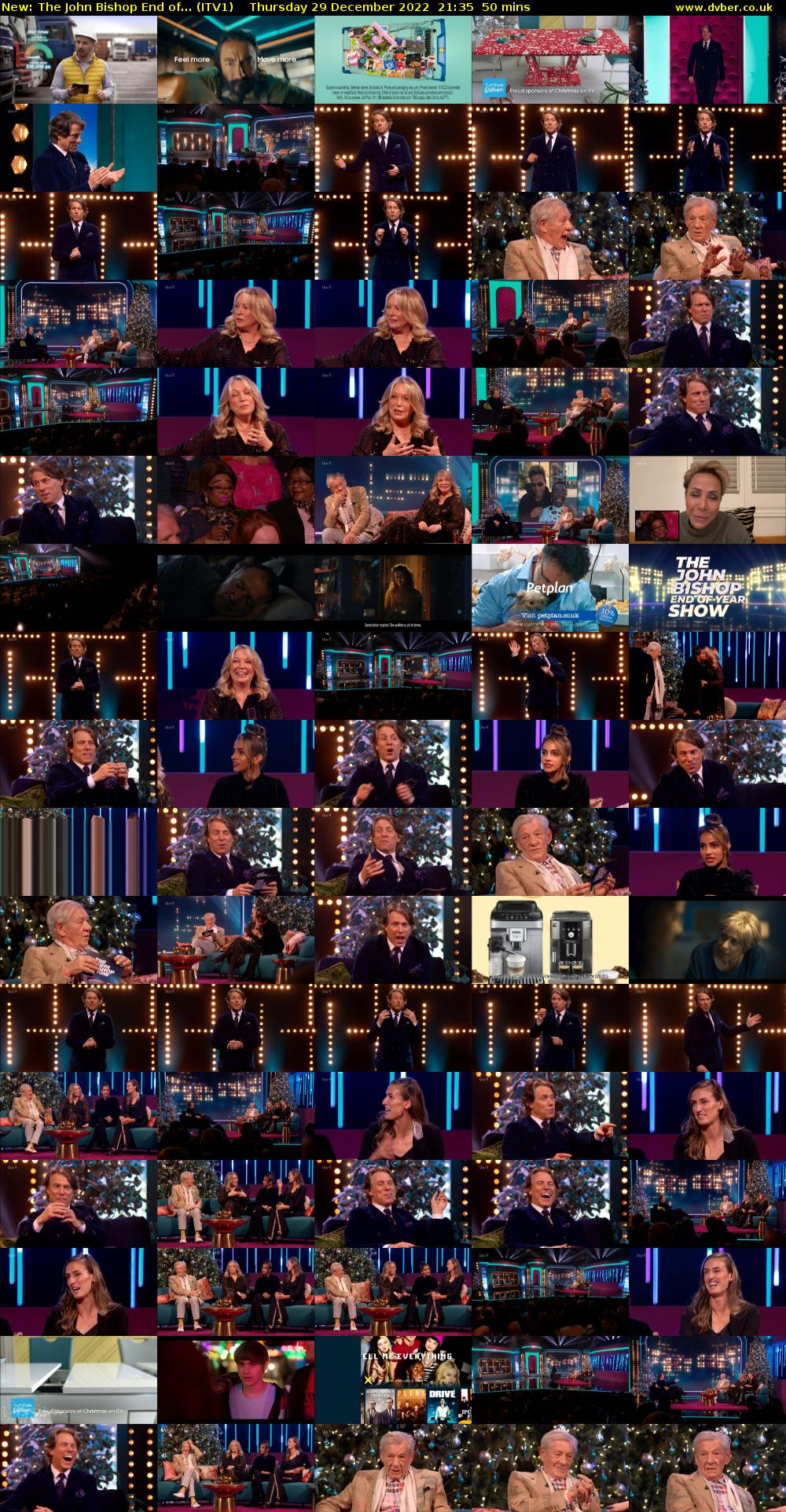 The John Bishop End of... (ITV1) Thursday 29 December 2022 21:35 - 22:25