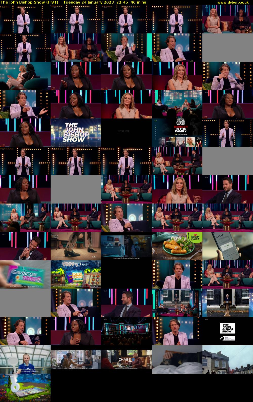 The John Bishop Show (ITV1) Tuesday 24 January 2023 22:45 - 23:25