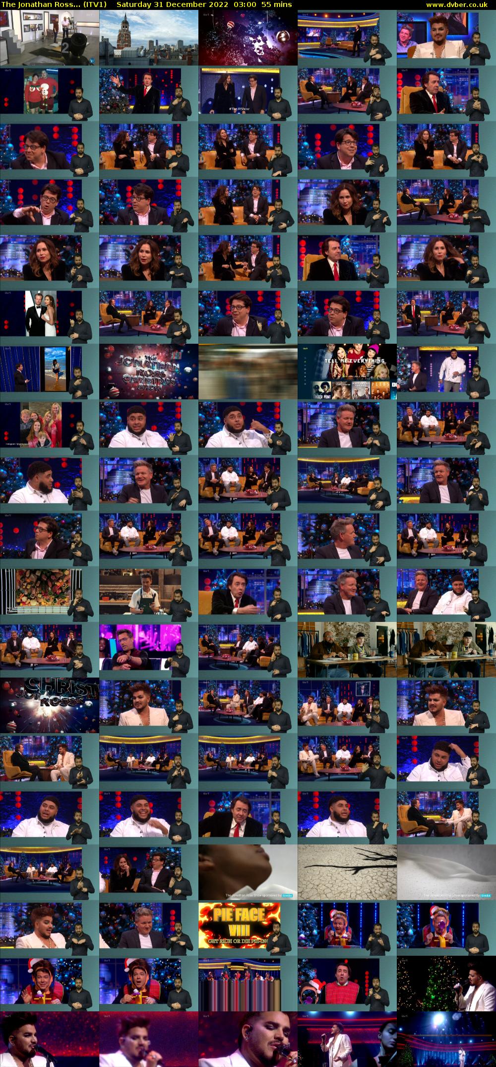 The Jonathan Ross... (ITV1) Saturday 31 December 2022 03:00 - 03:55