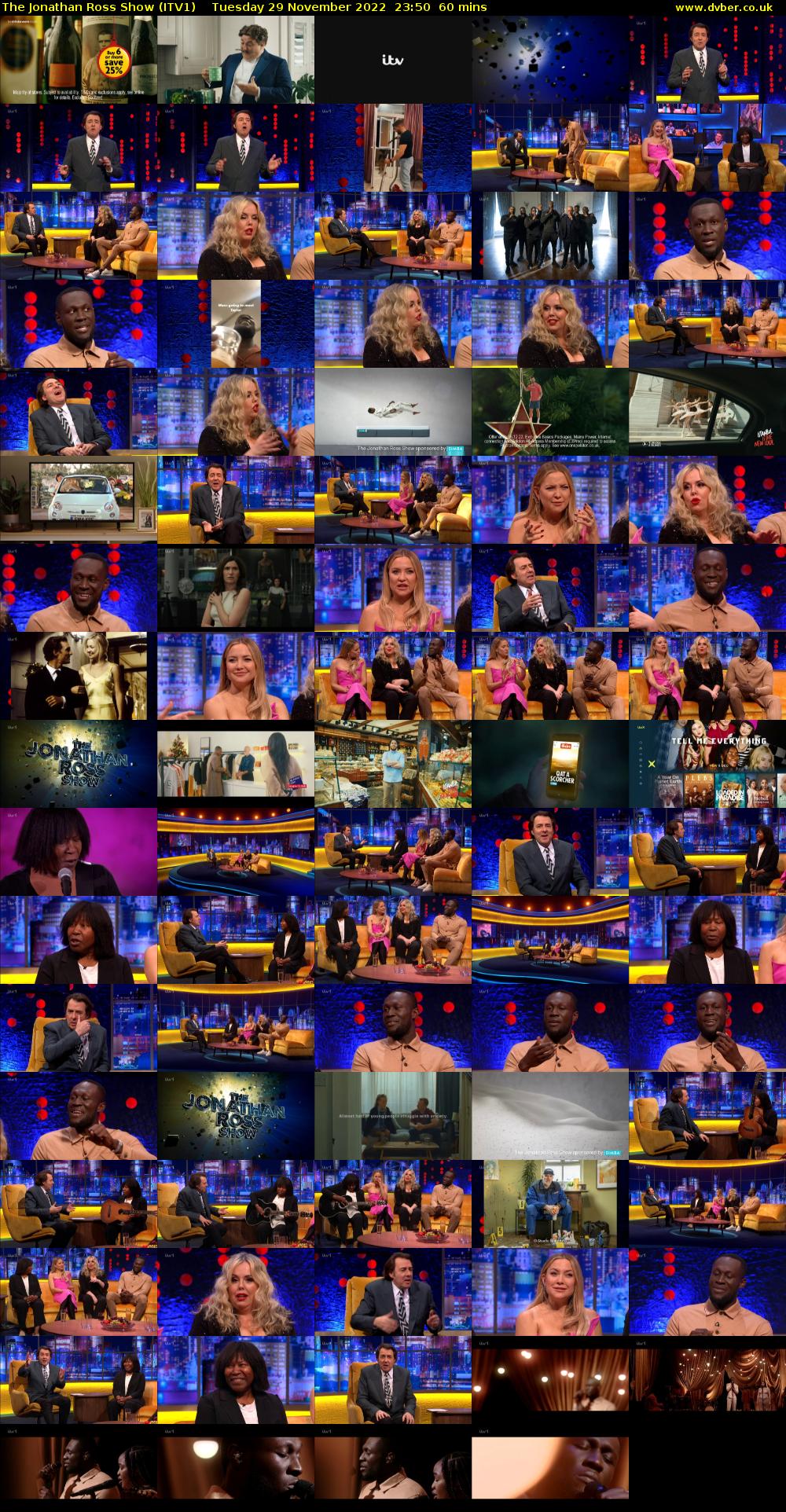 The Jonathan Ross Show (ITV1) Tuesday 29 November 2022 23:50 - 00:50