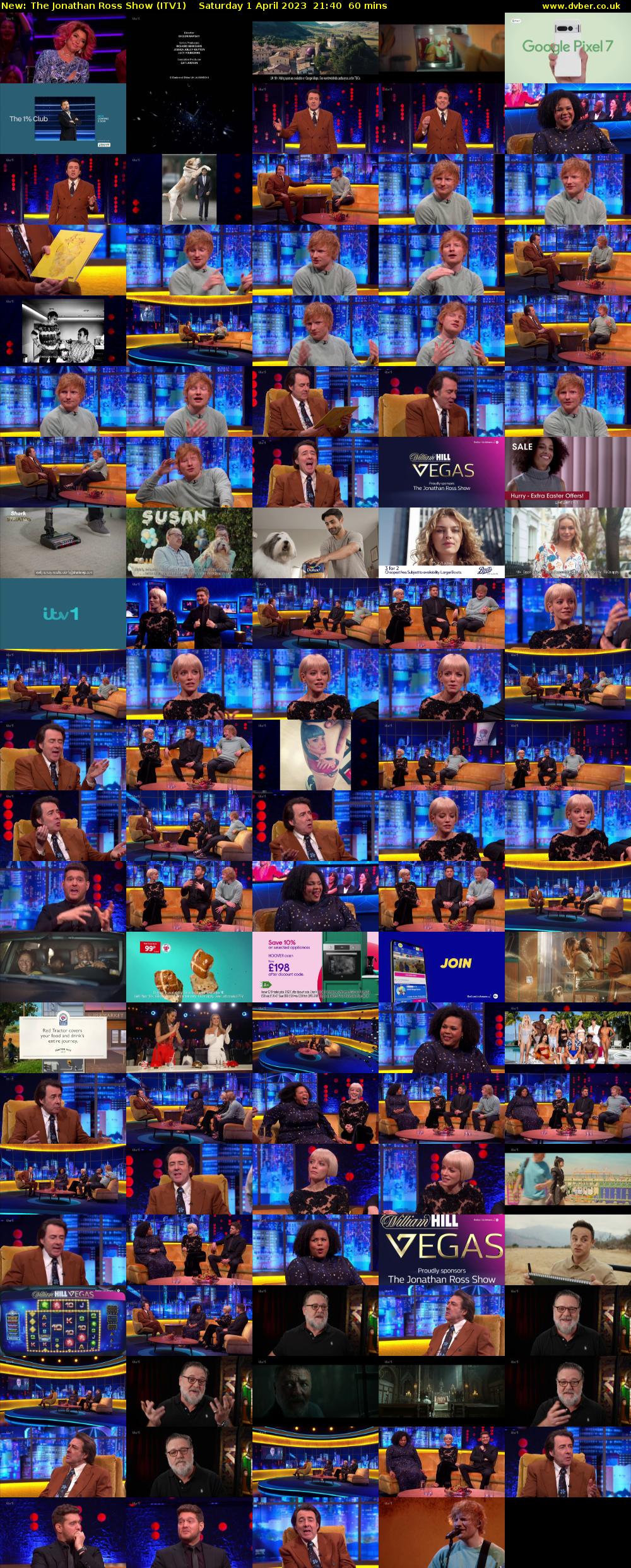 The Jonathan Ross Show (ITV1) Saturday 1 April 2023 21:40 - 22:40