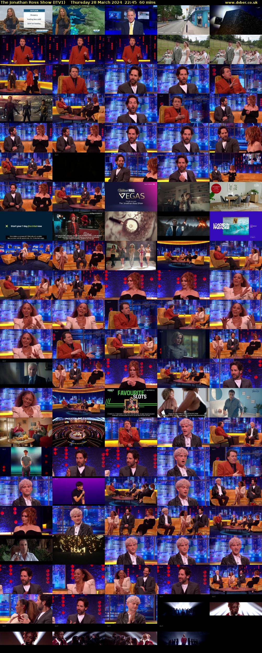 The Jonathan Ross Show (ITV1) Thursday 28 March 2024 22:45 - 23:45