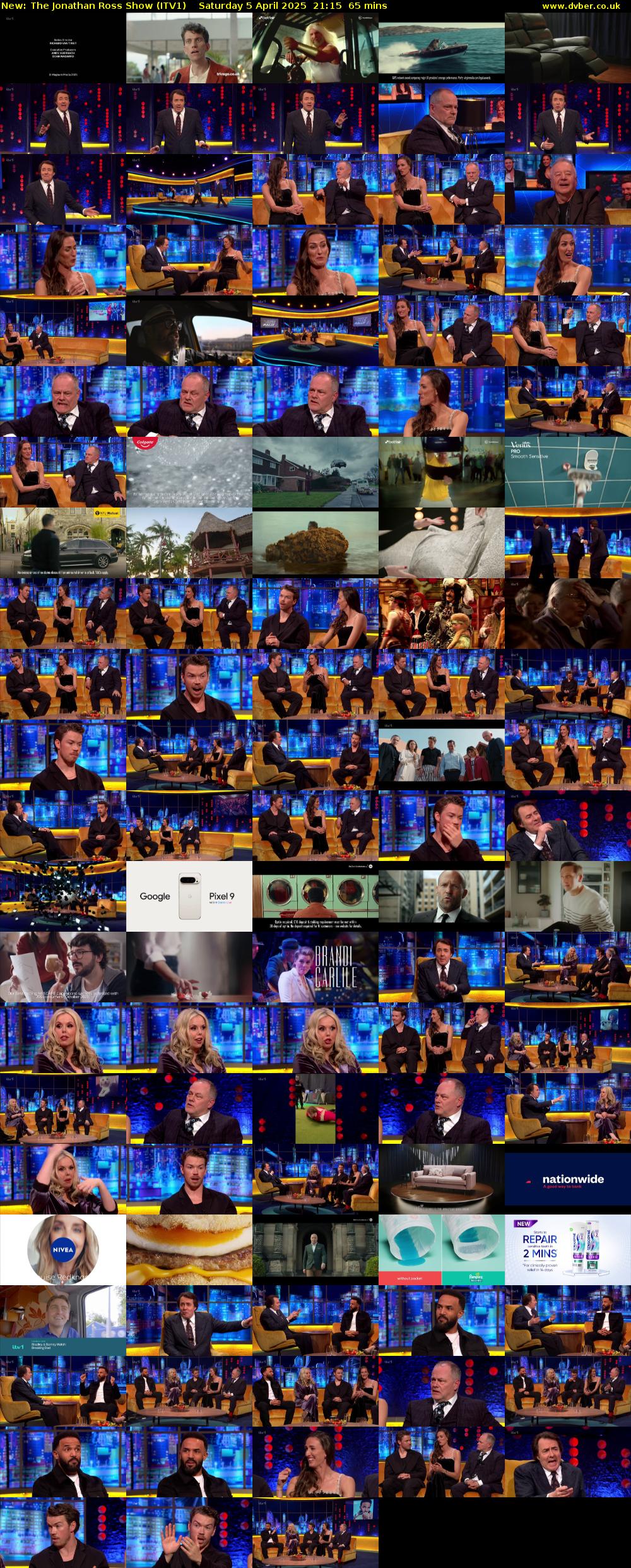 The Jonathan Ross Show (ITV1) Saturday 5 April 2025 21:15 - 22:20